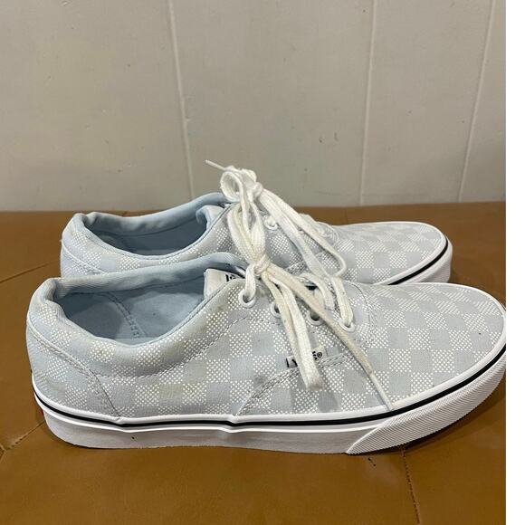 Vans Women’s‎ Doheny Light Blue Checkerboard Skate Shoe 90s Sneakers Size 9.5 - Picture 4 of 8